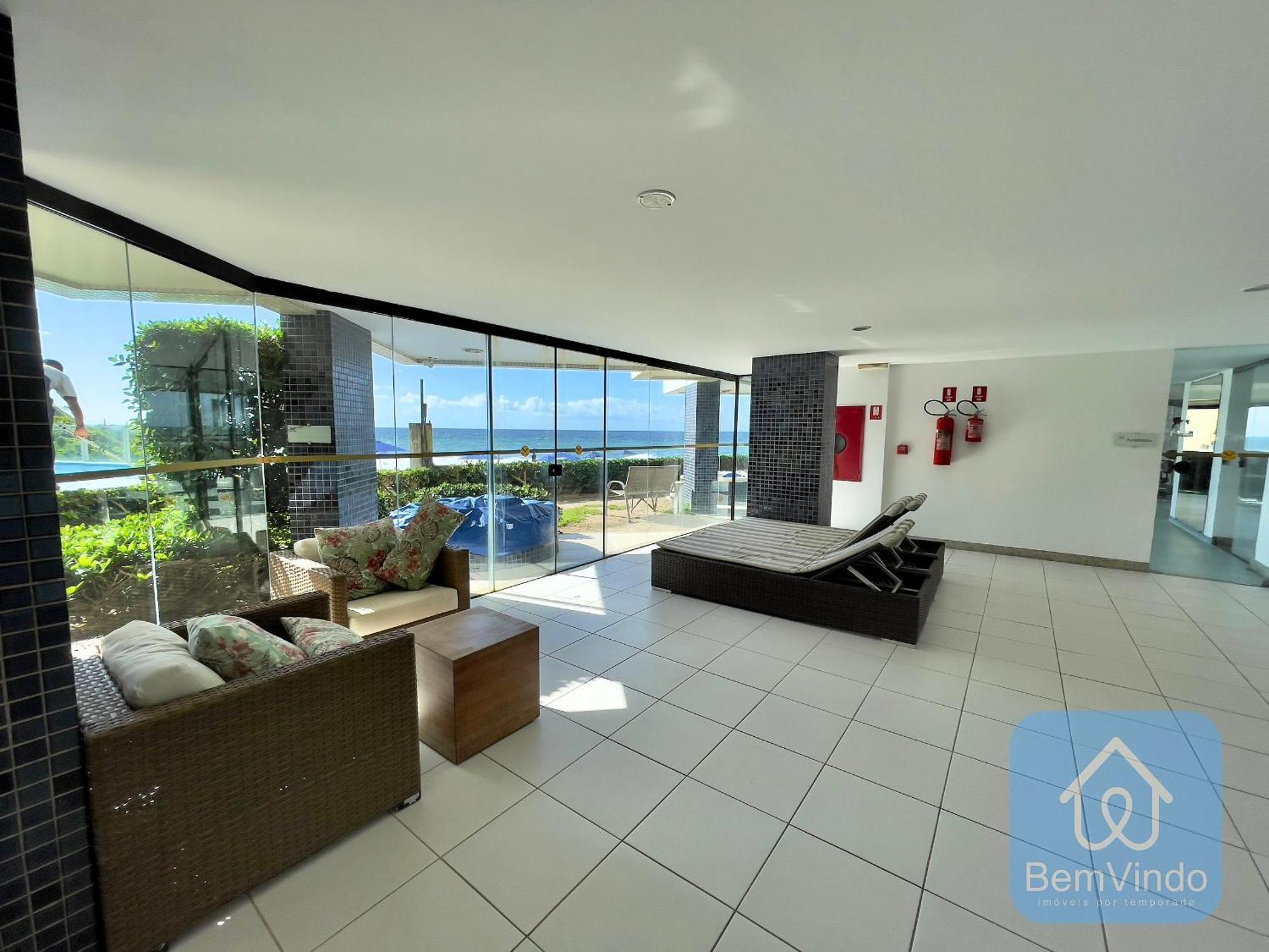 Apartamento Completo Com Vista Mar E Pe Na Areia Σαλβαντόρ Εξωτερικό φωτογραφία